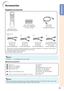 Page 5
3
IntroductionAccessories
Supplied accessories
Power cord*For U.S. and 
Canada, etc.  (6  (1.8 m))
 For Europe, 
except U.K.  (6  (1.8 m))
 For U.K. and 
Singapore (6  (1.8 m))
 For Australia, New 
Zealand and Oceania (6 (1.8 m))

(1) (2) (3) (4)
*   
Which power cords are supplied along with your projector depends on the region. Use the power 
cord that corresponds to the wall outlet in your country.
Initial setup guide 
CD-ROM 
•
•
Remote control 

Two LR03 batteries
 (“A A A” size, UM/SUM-4,  HP-16...