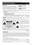 Page 3Important
Information
1
IMPORTANT
For your assistance in reporting the loss or theft of your
projector, please record the Serial Number located on
the bottom of the projector and retain this information.
Before recycling the packaging, please be sure that
you have checked the contents of the carton thoroughly
against the list of “Supplied Accessories” on page 12.
Before using the projector, please read this operation manual carefully.
OPERATION MANUALENGLISH
Model No.: PG-
M15X
Serial No.:
There are two...