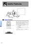 Page 3634
Useful Features
Useful Features
Freeze Function
This function allows you to instantly freeze a moving
image. This is useful when you want to display a still
image from a computer or video, giving you more time
to explain the image to the audience.
You can also use this function to display a still image
from a computer while you make preparations for the
next computer images to be presented.
1Press FREEZE on the remote control to freeze
the image.
2Press FREEZE again to return to the moving...