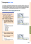 Page 67Easy to Use Functions
-63
Setting the Anti-Theft
The anti-theft function prevents unauthorized use of the projector. You can choose to use 
this function or not. If you do not want to use this function, just do not enter  the keycode.
Once the theft-deterrent function is activated, users will need to enter the correct keycode
each time the projector is started. Failure to enter the correct keycode will prevent images
from being projected. The following procedures explain how to use this function....