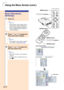 Page 42MENU button
 buttons
ENTER button MENU button
 buttons
ENTER button
  On-screen Display
Basic Operations 
(Settings)
1Press .
Note
•The  “Picture ” menu screen for the
selected input mode is displayed.
• The on-screen display shown on the 
right is displayed when the INPUT 1 
mode is selected.
2Press  or  to select the
menu you want to adjust.
Note
• For details on the menus, see the 
tree charts on pages  34  and  35.
3Press  or  to select the
item you want to set.
Note
• Press  to return to the...