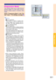 Page 45Basic Operation
-41
Progressive Mode
This function allows you to select the pro- 
gressive display of a video signal. The pro- 
gressive display projects a smoother video
image.
Select “Progressive Mode ” in the  “Pic-
ture ” menu  ➝ For settings, see page  38.
Note
• 2D Progressive
This function is useful to display fast- 
moving images such as sports and ac- 
tion films. This mode optimizes the im- 
age in a displayed frame.
•
 3D Progressive
This function is useful to display relatively 
slow-moving...