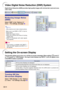 Page 5854
Video Digital Noise Reduction (DNR) System
Reducing Image Noise 
(DNR)
Select “DNR” in the “Options (1)” 
menu  ➝  For settings,  see p ag e  38 .
Note
•Set a level so as to view a clearer picture.
Make sure to set DNR to “OFF” in the fol- 
lowing cases: 
• When the image is blurry.
• When the contours and colors of moving 
images drag.
• When TV broadcasts with weak signals 
are projected.
Info
•This function is available with INPUT 1 
(480
I and 480P signals) and INPUT 2, 3
(all signals).
Digital...