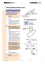 Page 581
2
3
On-screen menu for INPUT 1 mode
MENU button
GYRO ACTIVE
button
GYRO ACTIVE
button (Rear)
Menu Bar
(Main Menu)
-54
Using the Menu Screen (cont.)
Using the GyroRemote to
Navigate the On-screen
Menu (Adjustments)
1Press .
•The menu screen is displayed.
Note
•The “Picture” menu screen is
displayed in inputs 1, 2 and 3 and
the “Memory Card” menu screen is
displayed in INPUT 4 mode.
•The screen on the right shows the
INPUT 1 mode screen.
21 11 1
1While holding down ,
move the GyroRemote left
and right to...