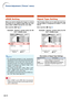 Page 50-46
Picture Adjustment (“Picture” menu)
sRGB Setting
When you want to display the image in a natural
tint based on an original image from the com-
puter, select “sRGB” and set it to “
” (ON).
Menu operation  Page 42
Example: “Picture” screen menu for IN-
PUT 1 (RGB) mode
Note
•An international standard of color reproduction
regulated by the IEC (International Electrotechnical
Commission). As the fixed color area has been
decided by the IEC, the images are displayed in a
natural tint based on an original...