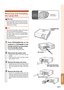 Page 63-61
Appendix
Securing screws
Optional
accessoryLamp unit
AN-C430LPRemoving and Installing
the Lamp Unit
W arning!
•Do not remove the lamp unit from the pro-
jector right after use. The lamp and parts
around the lamp will be very hot and may
cause burn or injury.
Info
•Do not touch the glass surface of the lamp
unit or the inside of the projector.
• To  av oid injury to yourself and damage to
the lamp, make sure you carefully follow
the steps below.
• Do not loosen other screws except for the
lamp unit...