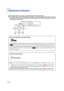 Page 54-54
Power indicator
Lamp indicator
Temperature warning indicator
Maintenance Indicators
Maintenance Indicators
■The warning lights on the projector indicate problems inside the projector.
■If a problem occurs, either the temperature indicator or the lamp indicator will illuminate red, and
the projector will enter the standby mode. After the projector has entered the standby mode, follow
the procedures given below.
About the temperature warning indicator
If the temperature inside the projector increases,...