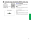 Page 29E-28
Operation
Computer Image Adjustments (INPUT 1 mode only)
Auto Sync Adjustment
• Used to automatically adjust a computer image.
• Auto Sync adjustment can be made manually by
pressing AUTO SYNC.
• The sync adjustment is automatically made each time the
projector is turned on while connected to a computer or
the input selection is changed.
1Press AUTO SYNC.
During Auto Sync adjustment, “Adjusting The Image”
is displayed as shown on the left.
• Auto Sync adjustment may take some time to complete,...