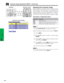 Page 30E-29
Operation
Computer Image Adjustments (INPUT 1 mode only)
Adjusting the Computer Image
When displaying computer patterns which are very
detailed (tiling, vertical stripes, etc.), interference may
occur between the LCD pixels, causing flickering,
vertical stripes, or contrast irregularities in portions of
the screen. Should this occur, adjust “Clock”, “Phase”,
“H-Pos” and “V-Pos” for the optimum computer image.
• Computer image adjustments can be made easily by
pressing AUTO SYNC (). See page 28 for...