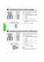 Page 26E-25
Operation
Selecting the On-screen Display Language
4 2, 3 1, 5
Projector
(GUI) On-screen Display
English is the preset language for the On-screen
Display. The language can be set to English, German,
Spanish, Dutch, French, Italian, Swedish, Portuguese,
Chinese, Korean or Japanese.
(Slide the MOUSE/ADJUSTMENT switch
on the remote control to the ADJ. position.)
1Press MENU.
2Press ß/© to select “Language”.
3Press  ∂/ƒ to select the desired language .
4Press ENTER to save the setting. The On-screen...