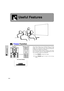 Page 34E-33
Useful Features
Useful Features
Freeze Function
This function allows you to instantly freeze a moving
image. This is useful when you want to display a still
image from a computer or video, giving you more time
to explain the image to the audience.
You can also use this function to display a still image
from a computer while you make preparations for the
next computer images to be presented.
1Press FREEZE to freeze the image.
2Press FREEZE again to return to the moving
image. Projector
1, 2
On-screen...