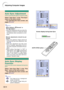 Page 54Auto Sync Adjustment
Used to automatically adjust a computer image.
Select “Auto Sync” in the “Fine Sync”
menu on the menu screen.
➝ For operating the menu screen, see
pages 42 to 45.
Note
When setting to “ Normal” or
“
 High Speed”:
•Auto Sync adjustment will occur when the
projector is turned on or when the inputs
are switched, when connected to a com-
puter.
Manual adjustments should be per-
formed:
•When the optimum image cannot be
achieved with Auto Sync adjustment. See
page 48.
•Auto Sync...