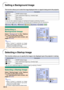 Page 7268
Setting a Background Image
This function allows you to select the image displayed when no signal is being sent to the projector.
*1 You can set a captured image as a background image by selecting “Custom”.
*2 If the input signal has interference, the screen will be displayed with the interference.
Selecting a
Background Image
Select “Background” in the “Options
(1)” menu on the menu screen.
➝ For operating the menu screen, see
pages 42 to 45.
Note
•When “Custom” is selected, an image
saved using...