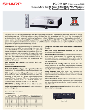Page 1X
\f
Compact, Low-Cost 3D Ready \frillia\btColor™ DLP® Projector   
for Educatio\b a\bd \fusi\bess Applicatio\bs

	
\b\b