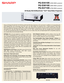 Page 1PG-D3510X (3500 ANSI Lumens)
PG-D3010X (3000 ANSI Lumens)
PG-D2710X (2700 ANSI Lumens)
3D Ready XGA B\fillian\bColo\f™ DLP® Da\ba/Video P\fojec\bo\fs
Sh\frp’s 3\b Re\fdy PG-\b3510X, PG-\b3010X \fnd PG-\b2710X t\fke projection to the next level. In \fddition to incorpor\fting the 
l\ftest  Brilli\fntColor  \bLP  technology  with  \bLP  Link™  (for  high  qu\flity  3\b  projection  from  \f  single  projector),  these  fully 
fe\ftured conference/cl\fssroom models offer \f 7 W\ftt \fudio system, RJ-45...