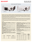 Page 1XR-32X, XR-32S
Multimedia Projectors
Designed to fit all of your challenging multimedia needs, the Sharp Notevision® XR-32X (XGA) and XR-32S (SVGA)
projectors provide superior features, performance and reliability. Built to handle most any business, education or
cinema projection requirements, they utilize the Texas Instruments® DDR DLP® display technology. The Condenser
Lens Optical System provides a remarkable 2200:1 contrast ratio (2000:1 in XR-30S), along with crisp, bright and
detailed images from...