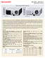 Page 1XR-32X-L, XR-32S-L
Multimedia Projectors
Designed  to  meet  most  all  of  your  challenging  multimedia  needs,  the  Sharp  Notevision®  XR-32X-L  (XGA)  and 
XR-32S-L (SVGA) projectors provide superior features, performance and reliability. Built to handle most any business, 
education or cinema projection requirements, they utilize the Texas Instruments® DDR DLP® display technology. The 
Condenser  Lens  Optical  System  provides  a  remarkable  2200:1  contrast  ratio  (2000:1  in  XR-32S-L),...