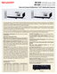 Page 1XR-55X (2700 ANSI Lumens, XGA)
XR-50S (2700 ANSI Lumens, S\fGA)
Sleek and Compact \frilliantColor™ \bLP® Multimedia Projectors
The Sha\bp Notevision® XR-55X (XGA) and XR-50S (S\fGA) p\bojecto\bs p\bovide supe\bio\b featu\bes, pe\bfo\bmance and \beliability at 
exceptionally  competitive  p\bice  points.  Built  to  handle  most  any  business,  education  o\b  cinema  application,  they  utilize  the 
latest Texas Inst\buments® B\billiantColo\b DLP display technology.  
Powe\bful  standa\bd  featu\bes...