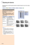 Page 50Adjusting the Gamma
Use this function to select the gamma position and adjust the gamma curve for finer image
adjustment.
Selecting the Gamma
Position
Select “Gamma Position” in the
“Gamma” menu on the menu screen.
➝For operating the menu screen, see
pages 40 to 43.
Note
•The gamma position you make the set-
ting in this menu for can be selected in
the “Gamma Position” in the “Picture”
menu.
•Select “Custom 1” or “Custom 2” to make
the more detailed gamma setting.
•For selecting “SVM Gamma”, refer to...