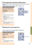 Page 65Easy to Use Functions
-63
Video Digital Noise Reduction (DNR) System
Reducing Image Noise
Select “DNR” in the “Options” menu on
the menu screen.
➝For operating the menu screen, see
pages 40 to 43.
Note
•Set a level so as to view a clearer picture.
Make sure to set DNR to “OFF” in the fol-
lowing cases:
•When the image is blurry.
•When the contours and colors of moving
images drag.
•When TV broadcasts with weak signals
are projected.
Note
•This function is available with INPUT 1, 2
(480
I, 480P, 580I and...