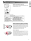 Page 4E-4
Important
InformationIMPORTANT SAFEGUARDS
95˚F
(35˚C)
41˚F
(5˚C)
CAUTION
PRECAUCIÓN
PRÉCAUTION
BQC-XVZ9000/1
Caution Concerning the Lamp Unit
There is a potential hazard of glass particles if the lamp ruptures. In case of
lamp rupture, contact your nearest Authorized SharpVision Service Center
or Dealer for a replacement.
See “Replacing the Lamp” on page 47.
Cautions Concerning the Setup of the Projector
For minimal servicing and to maintain high image quality, SHARP recommends
that this projector...