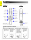 Page 12E-11
Important
Information
Battery
coverBattery
cover
39
33
32
35
32
33
36
35
4444
39
33
32
21
33
33
36
37
Numbers next to the part names refer to the main pages in this manual where the topic is explained.
GyroRemote
Part Names
Front View
Inserting and removing the batteries
Batteries are not pre-installed at the factory. When inserting batteries for the first time, follow steps 1, 3 and 4
below.Rear View
Bottom View
Bottom View
Function
button (1)
INPUT button
LEFT-CLICK/
ENTER button
POWER button...