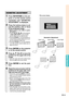 Page 35Basic Operation
-33
Geometric Adjustment
Upper Left Upper Right Lower Right
Lower Left
GEOMETRIC ADJUSTMENT
1Press KEYSTONE on the pro-
jector or on the remote control
repeatedly until “GEOMETRIC
ADJUSTMENT” is displayed.
2Press the buttons below to ad-
just the position, size or focus
of the projected image.
•Match screen’s four sides to green
test pattern.
•Pressing 
' '' '
', 
" "" "
", 
\ \\ \
\ or 
| || |
| on the projector
or H&V LENS SHIFT on the remote...