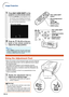 Page 32-30
Using the Adjustment Feet
•When the position of the projected image cannot be adjusted
with the lens shift function, use the adjustment feet to adjust
the projected angle.
• The height of the projector can be adjusted using the
adjustment feet when the screen is located higher than the
projector, the screen is inclined or when the installation site
is slightly inclined.
• Install the projector so that it is as perpendicular to the
screen as possible.
1Rotate the adjustment feet to
adjust the...