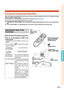 Page 43Basic Operation
-41
ENTER button
KEYSTONE 
button
UNDO button
Adjustment
button 
(' /" /\ /| ) 
Mouse/adjustment 
button ('/"/\/|)
ENTER button
UNDO button
KEYSTONE
b
utton
For correcting an image desig-
nating the corner of the pro-
jected image
F or correcting an image desig-
nating the horizontal or vertical
axes
F or correcting the image dis-
tortion which cannot be cor-
rected with “H & V KEY-
STONE”.
*Only when “H & V KEY-
STONE” is set to the values
other than “0”, “IMAGE
RESIZING”...