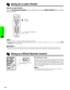 Page 40E-39
Operation Buttons
Using as a Laser Pointer
Use as a Laser Pointer
Slide the MOUSE/ADJUSTMENT switch to MOUSE, and press LASER POINTER () to activate
the laser pointer.
1.2.3 4.5.6
Conference Series
LASER
POINTER
MOUSEADJ.MOUSE/ADJUSTMENT
switch
•When the button is released, the light automatically goes off.
•For safety reasons, the laser pointer automatically goes off after 1 minute of continuous use. To turn it on, release LASER
POINTER (
) and press again.
CAUTION
•Do not look into the laser...