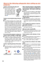 Page 128Observe the following safeguards when setting up your
projector.
Caution concerning the lamp unit
Potential hazard of glass par-
ticles if lamp ruptures. In
case of lamp rupture, contact
your nearest Sharp Autho-
rized Projector Dealer or Ser-
vice Center for replacement.
See “Replacing the Lamp” on
page 50.
Caution concerning the setup of the pro-
jector
For minimal servicing and to maintain high
image quality, SHARP recommends that this
projector be installed in an area free from
humidity, dust and...