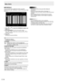 Page 14E14
nSCHEDULE
You can set the time to switch the monitor on and off.
Set this function with “SCHEDULE” in the OPTION menu. (See 
page 11.)
SCHEDULE
 
No.  POWER  DAY OF  THE WEEK TIME INPUT 
XXXX/XX/XX XXX  XX:XX:XX 
(2) 
OK…
[MENU] 
1366x768 V: 60 Hz    H: 47.7 kHz
(1)  (3) 
(4)  (5)
PC D-SUB
1.  Press  or  to select the SCHEDULE number, and 
press 
.
2.   Set the SCHEDULE. (See the description below.)
Press 
 or  to select items, and press  or  to 
change the setting.
3.   Press 
MENU.
SCHEDULE becomes...