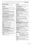 Page 23E23
Menu item details
The menu will differ depending on the input mode.
nSCREEN
You can move the menu screen display position each time DISPLAY is pressed.
AUTO (PC D-SUB/PC RGB)
The	CLOCK,	PHASE,	H-POS,	and	V-POS	are	automatically	
adjusted.
Pressing 
 
performs	adjustment.
Use	this	automatic	adjustment	when	you	use	the	PC	D-sub	
input	terminal	or	PC	RGB	input	terminals	to	display	a	PC	
screen	for	the	first	time	or	when	you	change	the	setting	of	
the	PC.	(See	page	30.)
CLOCK (PC D-SUB/PC RGB)
Adjusts...