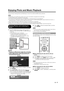 Page 39 37
Enjoying Photo and Music Playback
You can enjoy viewing photos and listening to music from external USB me\
mory devices.
Depending on the USB memory device, the TV may not be able to recognize \
the recorded data.
Use only alphanumeric characters for naming  les.
File names over 80 characters (may vary depending on character set) ma\
y not be displayed.
Do not remove a USB memory device or memory card from the TV while trans\
ferring  les, using the slide show function, or 
switching screens, or...