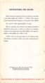 Page 2INSTRUCTIONSFOROILING
Beforestartingthemachine,fill the oilreservoirinthebase
to theHIGHMARKv/ithTYPEA orTYPECOIL,sold by
Singer Sev/ing Machine Company,as instructed in Form 20548.
The reservoir holds approximatelyIVi pints.
When inoperation, the oil level in the reservoir should be
inspected at least twice a month or as often as is necessary
tokeepit fromgoingbelow the LOWMARKinthereservoir.
RefiilltoHIGHMARKwithTYPEAOIL.
TYPECOIL is tobeused,whenanoil Isdesiredwhich
willproduce aminimumof stain, even...