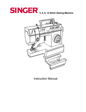 Page 15, 6, 8, 10 Stitch Sewing Machine 
Instruction Manual  