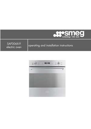 Page 1SAP306X-9
electric oven
operating and installation instructions 