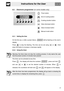 Page 16Instructions for the User
17
6.5 Electronic programmer (on some models only)
Timer button
End of cooking button
Cooking duration button
Value decrease button
Value increase button
Manual mode button
6.5.1 Setting the time
On the first use, or after a power failure,   will be flashing on the ovens
display.
Press   to stop the flashing. The time can be set using   or  . Hold
down the button to increase or decrease rapidly.
6.5.2 Using the timer
Warning: the timer does not stop the cooking process. It only...