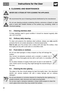 Page 27Instructions for the User
28
8. CLEANING AND MAINTENANCE
NEVER USE A STEAM JET FOR CLEANING THE APPLIANCE.
We recommend the use of cleaning products distributed by the manufacturer
Do not use cleaning products containing chlorine, ammonia or bleach on steel
parts or parts with metallic finishes on the surface (e.g. anodizing, nickel- or
chromium-plating).
8.1 Cleaning stainless steel
To keep stainless steel in good condition it should be cleaned regularly after
use. Let it cool first.
8.2 Ordinary daily...