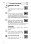 Page 1820
Instructions for the user
8. COOKING WITH THE OVEN
ECO:
Using the grill and the bottom heating element plus
the fan is particularly suitable for cooking small
quantities of food, as it provides low energy
consumption.
STATIC:
As the heat comes from above and below at the
same time, this system is particularly suitable for
certain types of food. Traditional cooking, also known
as static or thermal radiation cooking, is suitable for cooking just one
dish at a time. Perfect for all types of roasts,...