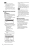 Page 88Location and Function of Controls
*1: Use this key when inputting a 
computer signal. But it may not be 
used depending on the resolution of 
the input signal.
*2: Use this key when inputting a 
computer signal.You cannot use this 
key when 
“Type A USB”, “Type B 
USB
” or “Network” is selected as the 
input.
fSetting the energy–saving mode 
easily
ECO MODE key
Energy-saving mode can be set easily. 
Energy-saving mode consists of “Lamp 
Mode,” “With No Input,” “With Static 
Signal” and “Standby Mode.”...