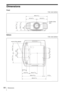 Page 6464Dimensions
Dimensions
Front
Unit: mm (inches)
Bottom
Unit: mm (inches)
495.6 (19 1/2)
Center of the 
lens
247.8 (9 3/4) 247.8 (9 3/4)
202.3 (7 
31/32)
195.3 (7 11/16)
108 
(4 
1/4)
463.6 (18 1/4)
Front of the cabinet
142.8 (5 5/8) 150.6 (5 15/16)
187.9 (7 
13/32)
81.5 
(3 
7/32) 187.9 (7 
13/32)
7.5 (9/32)
98 (3 
27/32)
87.3 (3 7/16)
81.5 
(3 7/32)
98 (3 27/32)
408.9 (16 3/32) 