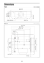 Page 6666
Dimensions
FrontUnit: mm (inches)
BottomUnit: mm (inches)
230 (9 1/16) 460 (18 
1/8)
97 (3 
13/16) 169 (6 21/32)
Center of the lens
175 (6 
7/8)
425 (16 23/32)
406 (15 
31/32)
13 (
1/2) 515 (20 
9/32)
145 (5 
23/32)
ø24 (15/16)
145 (5 
23/32) 144 (5 
21/32)
81.5144 (5 
21/32)
81.5
284 (11 3/16)
133 (5 
1/4)
69 (2 
23/32)
(3 7/32)
(3 7/32) 