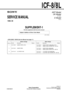 Page 11SERVICE MANUAL
Subject: Addition of Silver Color Model
(DARK GRAY) (ICF-8)
(DARK GRAY)
(DARK GRAY)
So ny Corporation
1998 . 09 