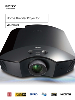 Page 1Vpl-Hw55es
Home Theater  Projector 