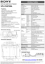 Page 1Dimensions (Front)
Dimensions (Bottom)
Unit: mm (inches)
Connector Panels
Key Features
•7,000 lumens
•Native WUXGA (1,920 x 1,200) resolution
•Bright Era®  Long Lasting Optics
•Laser Light Source and 3LCD Optical System
•20,000h* Maintenance-free
•Instant ON/OFF
•Tilt Angle Free 
•Compatibility with Sony existing lenses 
•Up to Vertical +/-113%, Horizontal +/-63% Lens Shift
•Advanced Geometric Correction
•Edge Blending
•Constant Brightness Mode
•Rich interface terminals including 1xDVI-D and 1xHDMI...