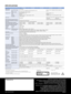 Page 10SPECIFICATIONS
VPL-FHZ65VPL-FHZ60VPL-FHZ57 VPL-FH65VPL-FH60
Display system 3 LCD system
Display device
Size of effective display 
area0.76” (19 mm) x 3 BrightEra LCD Panel, Aspect ratio: 16:10 0.76” (19 mm) x 3 BrightEra LCD Panel, Aspect ratio: 
16:10
Number of pixels 6,912,000 (1920 x 1200 x 3) pixels
Projection lens*
1Zoom Powered (Approx. x 1.6) Powered (Approx. x 1.6)
Focus Powered Powered
Lens shift Powered, Vertical: -5%, +60%, Horizontal: +/-32% Powered, Vertical: -5%, +60%, Horizontal: +/-32%...