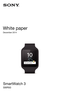 Page 1White paper
December 2014
SmartWatch 3
SWR50 