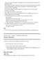 Page 51occurs  in the composite image.  If this happens, move  the product faster  to record the full
panoramic image.
When [Wide] is selected for [Panorama: Size], the entire  angle  of the panoramic shot may
not be achieved  within the given time. If this happens, try shooting after  changing
[Panorama: Size] to [Standard].
Since  several images are  stitched  together,  the stitched  part may not be recorded
smoothly  in some  cases.
The images may be blurred in dark  scenes.
When a light source  such as a...