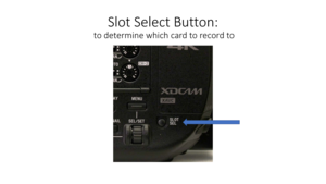 Page 10Slot	Select	Button:
to	determine	which	card	to	record	to 